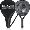Craved Padel Racket Elite Pro - Inclusief padeltas - Carbon - Zwart