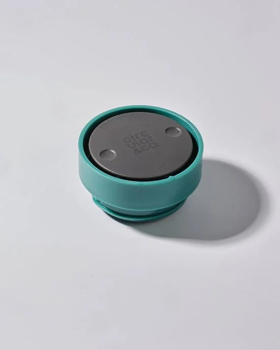 Circular & Co - Travel Mug - Koffiebeker To Go - Coffee To Go Beker - 454 ml - Stainless Steel - Aquamarine Green - 16oz – Duurzaam