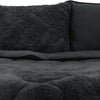 Sleeptime 2 in 1 Teddy Premium Dekbed zonder Overtrek - Dekbed Inclusief Slopen - 240 x 200 cm - Zwart