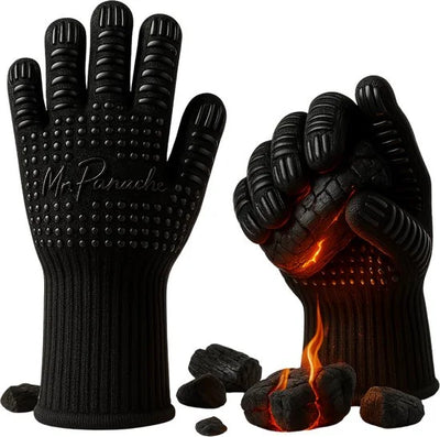 MR. PANACHE Ovenhandschoenen (2 stuks) - EN407 Certificaat - tot 500°C - Ovenwanten - Hittebestendige BBQ Handschoenen - Barbecue en Oven handschoene
