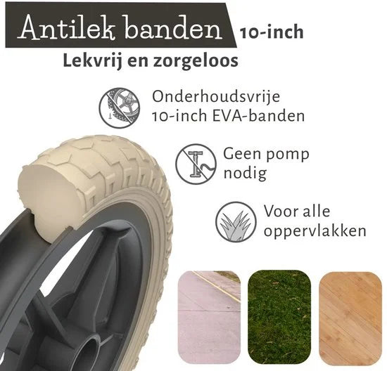 Chillafish Loopfiets 2 jaar - Lichtgewicht met verstelbaar zadel en stuur - Zwart - Loopfiets voor jongens en meisjes tot 4 jaar met handvat om te dr