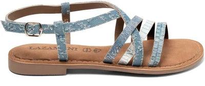 Lazamani - Zuri Dames Sandalen Denim - Maat 39