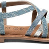 Lazamani - Zuri Dames Sandalen Denim - Maat 37