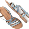 Lazamani - Zuri Dames Sandalen Denim - Maat 41