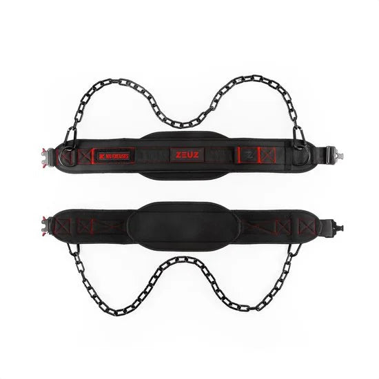 ZEUZ Dip belt No Excuses - Dipping Riem & Gewicht Pull Ups Gordel voor Fitness, CrossFit & Calisthenics – Zwart
