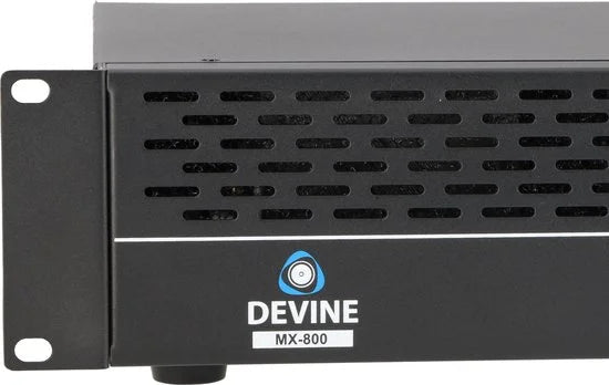 Devine MX-800 2-kanaals PA-eindversterker 2x 400W @ 8 Ohm