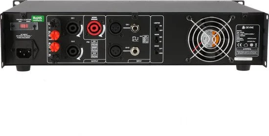 Devine MX-800 2-kanaals PA-eindversterker 2x 400W @ 8 Ohm