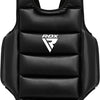 RDX Sports T2 CE Borstbeschermer - Body Protector - Boksen - Kickboksen - Karate - Taekwondo - Omkeerbaar Wit en Zwart - Maat: L/XL
