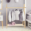 H&S collection Kledingrek - voor kinderen - hout - 80 x 100 cm - kapstok - kleding ophangen