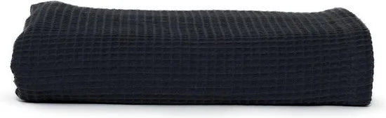 The One Towelling Wafel Handdoek - 100 x 150 cm - Hoge vochtopname - 230 gr/m² - Katoen - Antraciet