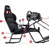 Next Level Racing GT Lite Pro - Racestoel Cockpit - Opvouwbaar & Licht - Versnellingspookhouder