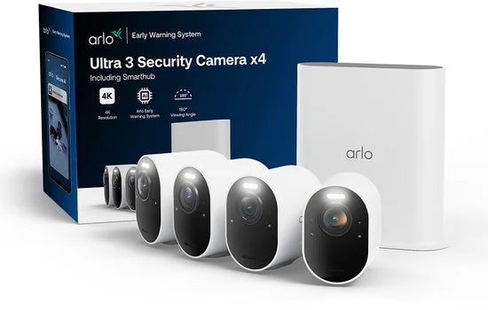 Arlo Ultra VMS5450-100EUS bewakingscamera IP-beveiligingscamera Buiten 3840 x 2160 Pixels Plafond/muur