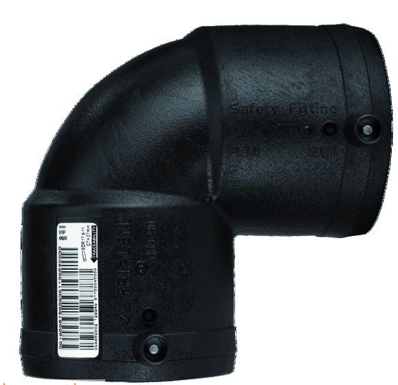 Frialen W90 Elektrolas Knie 90° d90 – Betrouwbare HDPE Lasverbinding - 612103 water 16 bar/gas 10 bar