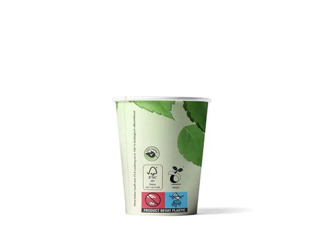 DiscountOffice Biologische Koffiebeker – 180ml | Karton | 1000 Stuks