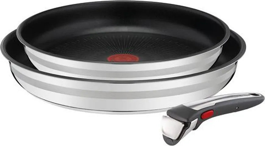 Tefal Pannenset Jamie Oliver Ingenio G6 (Set, 3-Delig) Zilver