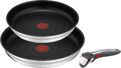 Tefal Pannenset Jamie Oliver Ingenio G6 (Set, 3-Delig) Zilver