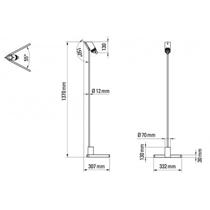 Vloerlamp "Vision 20/20" – Boven- en Onderverlichting | DCW Editions